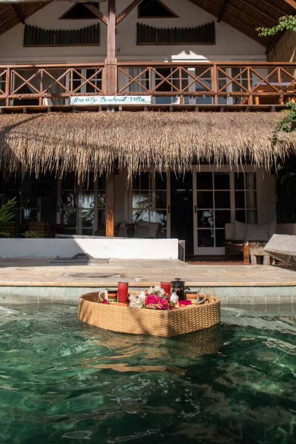 Serenity Luxurious Beachfront Villa & Spa With Private Infinity Pool, 8 Guests Gili Air Exterior foto